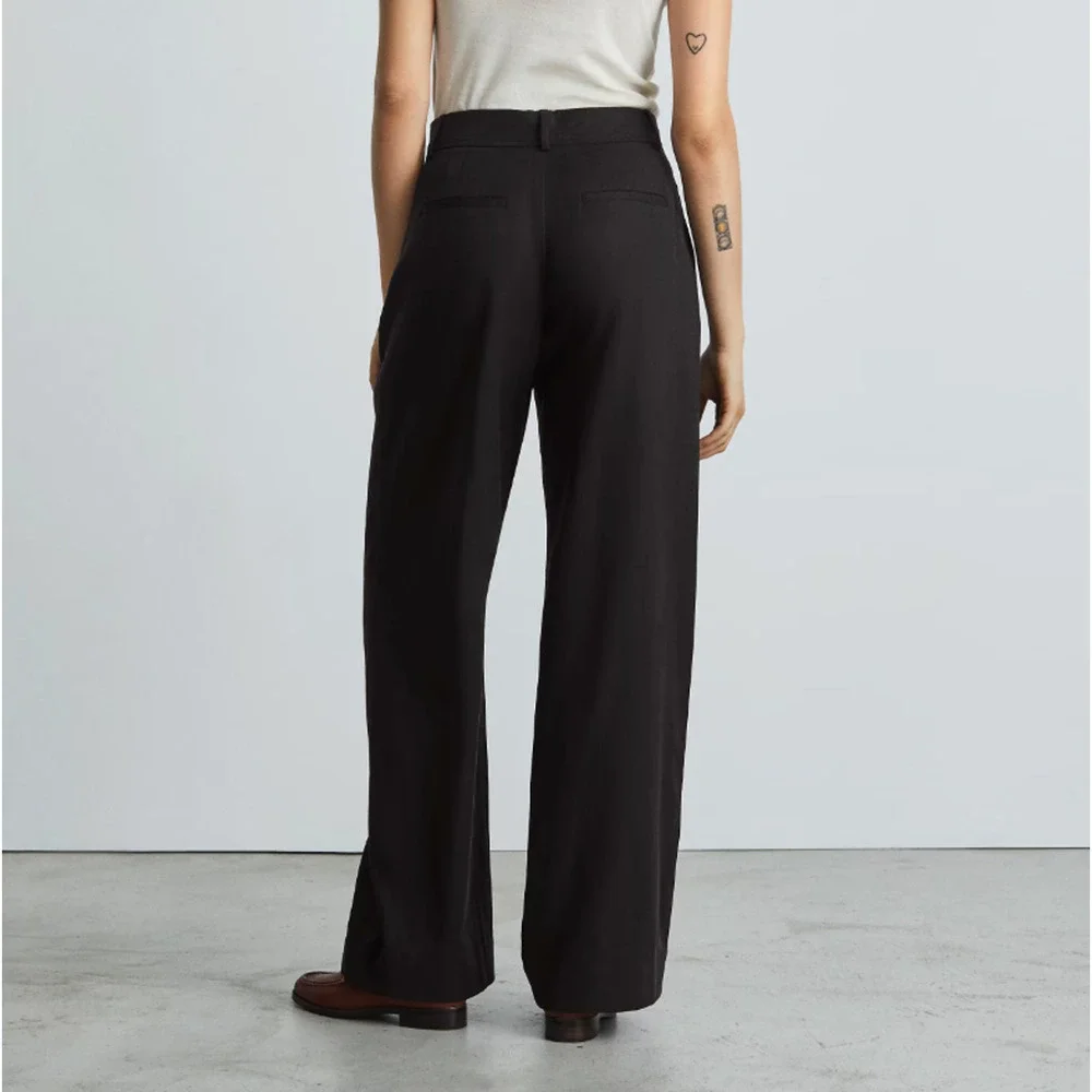 Everlane Womens The Way-High Drape Pants Size 4 Black 31